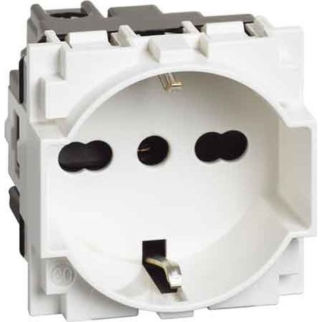 PRESA ITALIANA/TEDESCA 'LIVING NOW' BTICINO 10/16A 250V 2P+T - Bianco