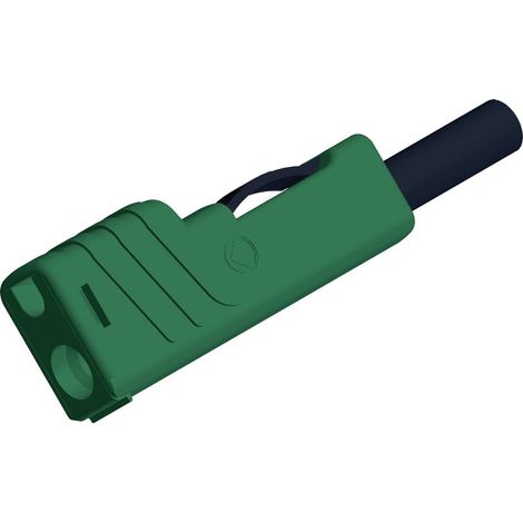 Fiche banane mâle de sécurité Ø de la broche: 4 mm Hirschmann Test & Measurement SLS 200 932153104 vert 1 pc(s) (1/2)