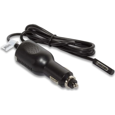 vhbw KFZ-Ladekabel kompatibel mit Microsoft Surface RT Tablet - 12V Ladegerät Schwarz
