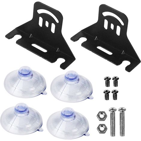 Fixation projecteur automobile led ventouse vis metal noir universel pour phare antibrouillard pare chocs conduite nocturne tout terrain rapide
