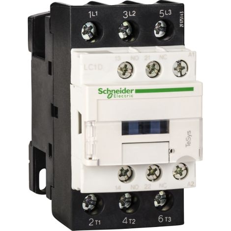 Contacteur de puissance 25 A triphasé 42 V CA 50 Hz 1 NO 1 NF LC1D25D5