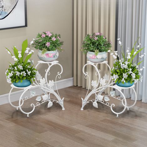 Romantic Tall Plant Stand Art Flower Potted Holder Rack Planter Supports Shelf (1/5)