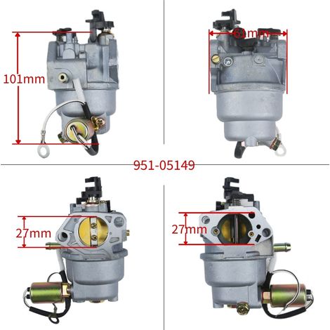 Carburateur 951-05149 MTD 4P90JUC HY-4P90F tondeuse à gazon CC760ES 12AE76JU (1/3)