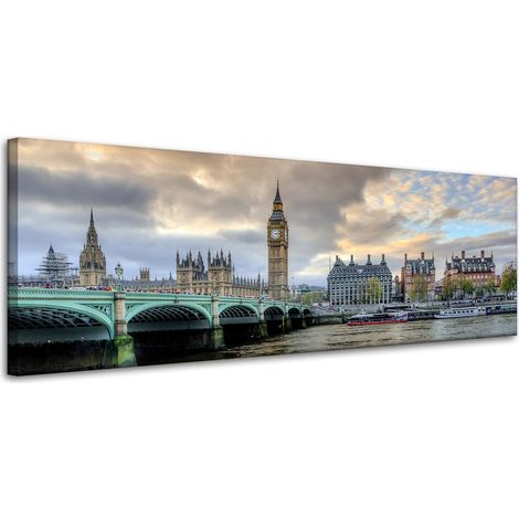 Lienzo impreso Arquitectura Londres Big Ben 120X40
