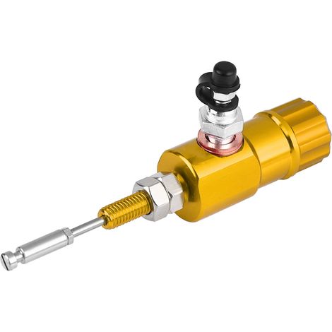 Maître-cylindre hydraulique moto, pompe de transfert pour système de frein et d'embrayage, tige en or (1/5)