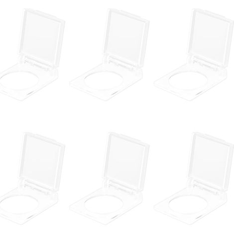Lot de 6 coques de protection étanches transparentes avec adhésif pour interrupteur de 22 mm de diamètre (1/5)