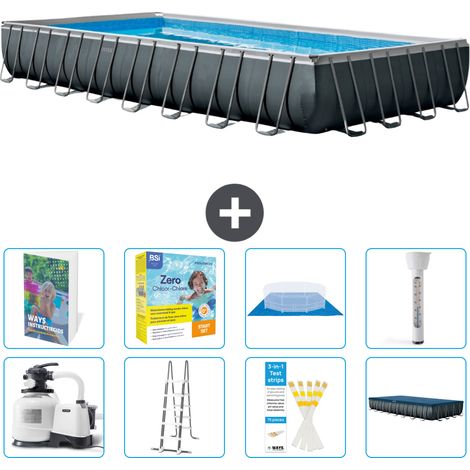 Intex Piscina Ultra XTR Rettangolare - 975x488x132 cm - 9-pezzi  S532