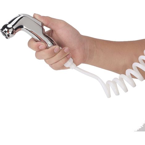 Douchette de salle de bain/bidet portable en ABS avec tube à ressort en PU G1/2" BSP (1/5)