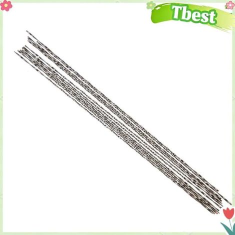 Tbest Lames de scie à bois 12 pièces Lames de Scie à Chantourner avec Dents en Spirale pour Scie de bijoux outils 1 lame de scie (1/5)