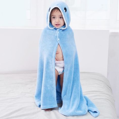 Serviette de bain bébé - XY™ - Cape à capuche - Ultra fine - Absorption rapide - 85x150 cm (1/4)