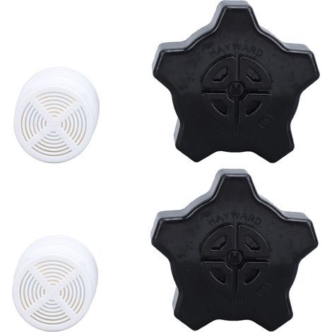 Drain plug set, pool sand filter, replacement screen gasket for SX180LA Pro, 2 sets (1/5)