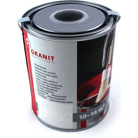 Peinture vernis d'avertissement noir RAL 9017 WILCKENS GRANIT 1 l Bidon (1/2)