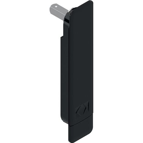 Poignée porte coulissante intérieure à encastrer Shadow carré 7 x 33 pour profil ép. 40 à 54 mm finition gris RAL 7016 - LA CROISÉE DS
