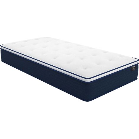 Materasso singolo a molle insacchettate e topper integrato 90 x 190 cm - ALTIER di YSMÉE (1/5)