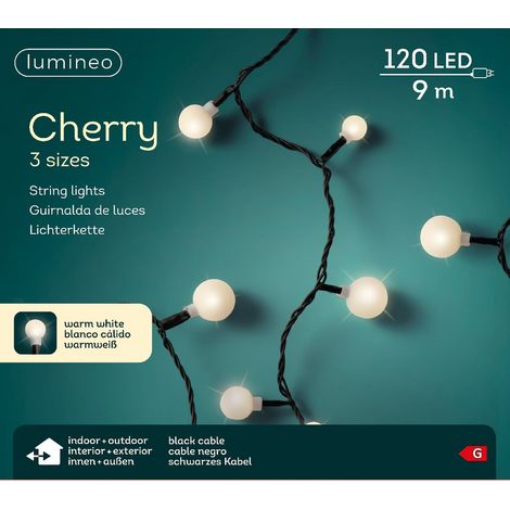 Kirsche" führte Girlande drei Lichter misst 14m 120 Leds im Freien warmes Licht (1/5)