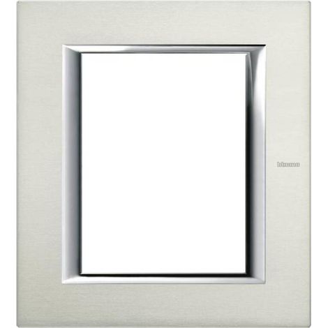 [NEUWERTIG] B-Ware Legrand Rahmen Abdeckung Axolute Aluminium Metall Serie 1 St Rahmen Synonym (1/2)