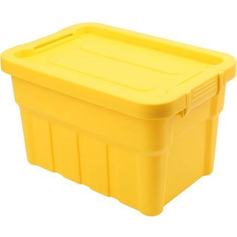 Solutions de rangement verticales efficaces avec couvercle pour organiser les travaux manuels, les articles de toilette et le matériel de classe (jaune mangue moyen) (1/4)