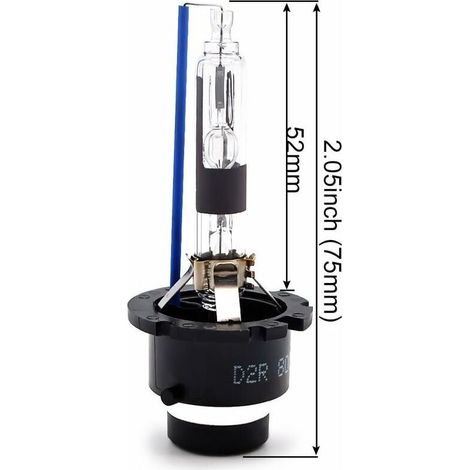 D2R Xenon HID Ampoule Lampe Phare 8000K 35W Blanc Froid Remplacer pour Halogène ou LED Ampoule Extérieures 12V(2 pièces) (1/4)