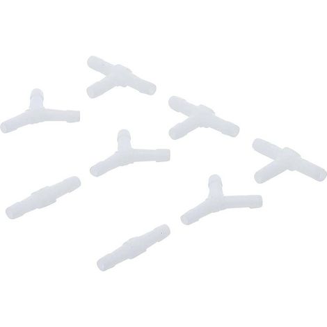 Assortiment de Connecteurs de Tuyau 3 mm - 8 pcs, Résistants aux Carburants -  - D-Work