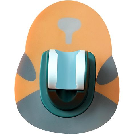 Support de douche sans perçage pour salle de bain, motif dessin animé, réglable, pour pommeau de douche, base fixe. (1/3)