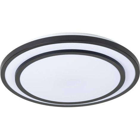 Lindby Lámpara de techo LED 'Essina' en Negro Metal