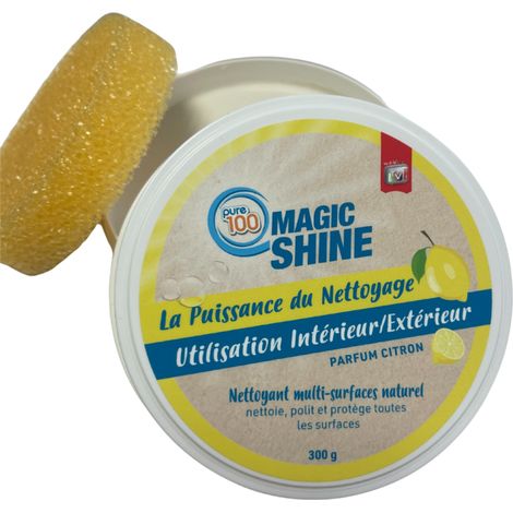 Venteo - Pierre blanche de nettoyage a base de pierre d'argile + eponge offerte 300g (1/5)