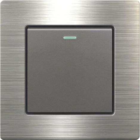 3pcsInterrupteur bouton-poussoir sonnette porte Tonalité argent Acier inoxydable （Interrupteur à commande unique ouvert）