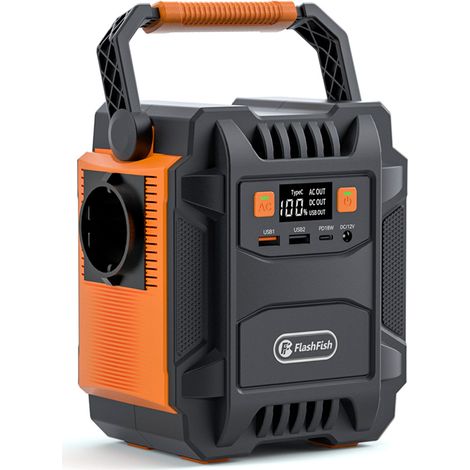 Decdeal – Centrale électrique portable 48 000 mAh – Générateur solaire 400 W – 5 ports de sortie – Affichage LCD – Rechargeable par panneau solaire (1/5)