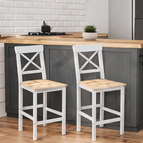 Tabouret de bar en madera de Pino 41 x 46 x 97,5 cm (1/5)