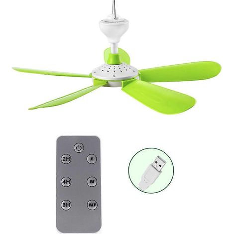DC5V 5W Fernbedienung, Timer, 3 Geschwindigkeitsstufen, Campingventilator, Zelt- und Deckenventilator