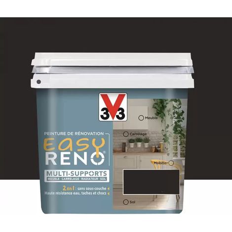 Peinture Multi-Supports V33 Easy Réno Noir graphite 0,75 L