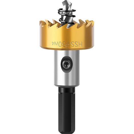 Ouvre-boîte en acier à grande vitesse, coupe à métaux à coupe 16-30 mm - Outil de coupe pour coupe pour acier inoxydable, cuivre, tôle de fer, bois, tubes (1/5)