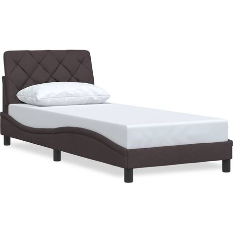 Maison Exclusive - Bettgestell ohne Matratze Dunkelbraun 90x190 c