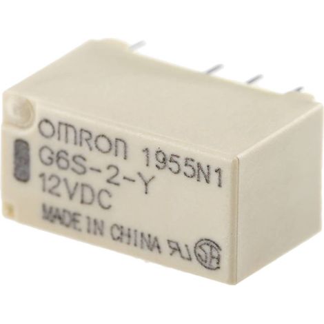 Omron G6S-2-Y-DC12 Relè per PCB 12 V/DC 2 A 1 scambio 1 pz. Sacchetto (1/3)