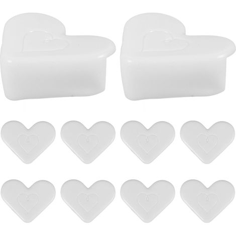 Ciieeo Lot de 10 protections d'angle en silicone blanc, installation (1/5)
