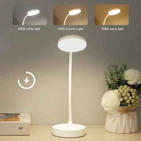 Lampe de table aste avec prise USB,lampe de bureau,lecture de livre de lit,veilleuse LED,3 modes de gradation- Warm White (1/4)