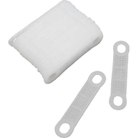 Lot de 100 bandes antidérapantes en silicone transparent pour cintres en bois et plastique, idéales pour la maison et le magasin. (1/5)