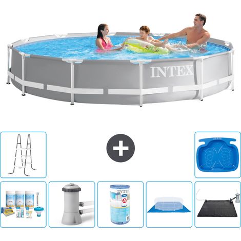 Intex Piscine Prism Frame Ronde - 366x76 cm - 8-pièces  S41930 (1/5)
