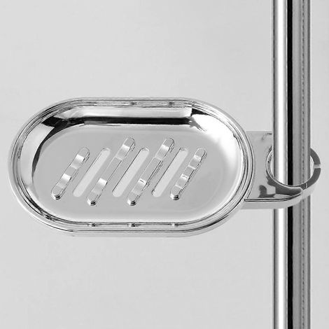 Porte-savon coulissant, porte-savon, plateau à savon, barre de douche coulissante. (1/4)