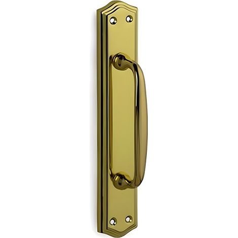 Maniglia con placca modello Virginia, oro lucido INTHER, elegante e resistente