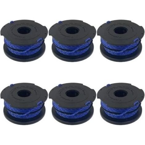 (6 Pièces.)Bobines pour débroussailleuse Black , Decker GL652 GL653 GL65 - Lot de 6 - Noir (1/4)