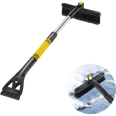 Brosse à neige détachable 3 en 1 - Brosse à neige pour voiture - Brosse à neige - Grattoir à glace - Pelle à neige - Outils de déneigement - Outil universel télescopique pour l'hiver - Pour pare-brise (1/5)