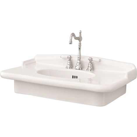 Lavabo Hermitage sospeso/su struttura cm. 92x58 in ceramica
