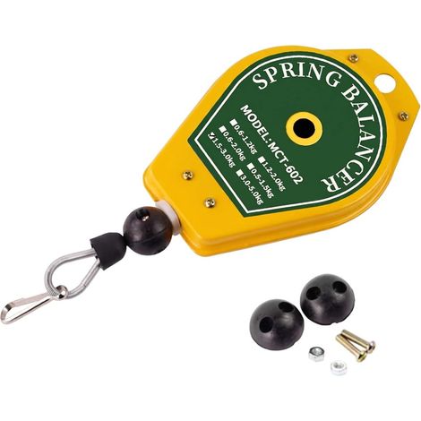 Support montage d'outil rétractable, 1,5-3,0 kg,Équilibreur industriel,Équilibreur à ressort,Équilibreur de ressort rétractable pour outil, Équilibreur À Ressort,support de suspension avec accessoires (1/5)