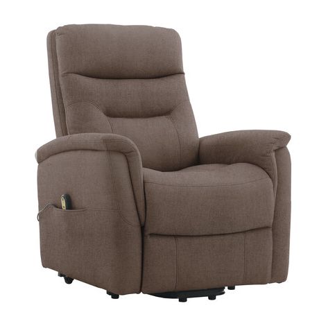 POLTRONA RECLINER SOFT DUE MOTORI TESSUTO MARRONE- 1,0 pz
