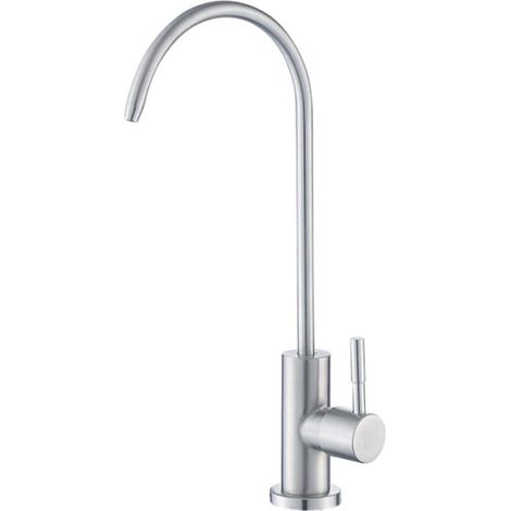 Mitigeur de lavabo, inox, monocommande, pour lavabo sur plan (1/5)