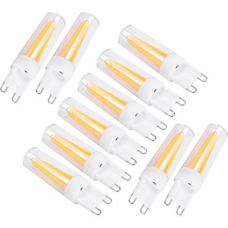 10 ampoules G3 3W pour luminaire mural et plafonnier, blanc chaud, 110V AC
