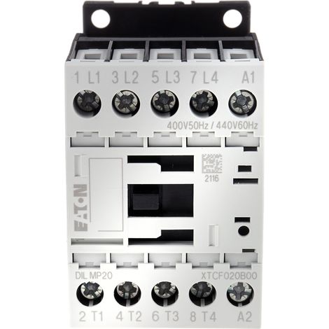 Contacteur Eaton série Eaton Moeller, 4 pôles , 4 N/O, 20 A, 400 V c.a., 5,5 kW ( Prix pour 1 )