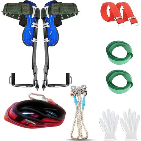 Complete Tree Climbing Kit, Double Pruning Claws, Adjustable Pruning Harness + 3M Safety Rope, Tree Crampons for Pruning (1/5)