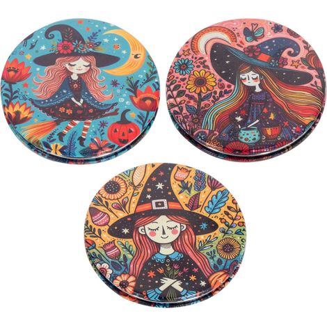 Hexen-Taschenspiegel mit einzigartigem Stil und bezauberndem Design für originelle Geschenke und Modeaccessoires